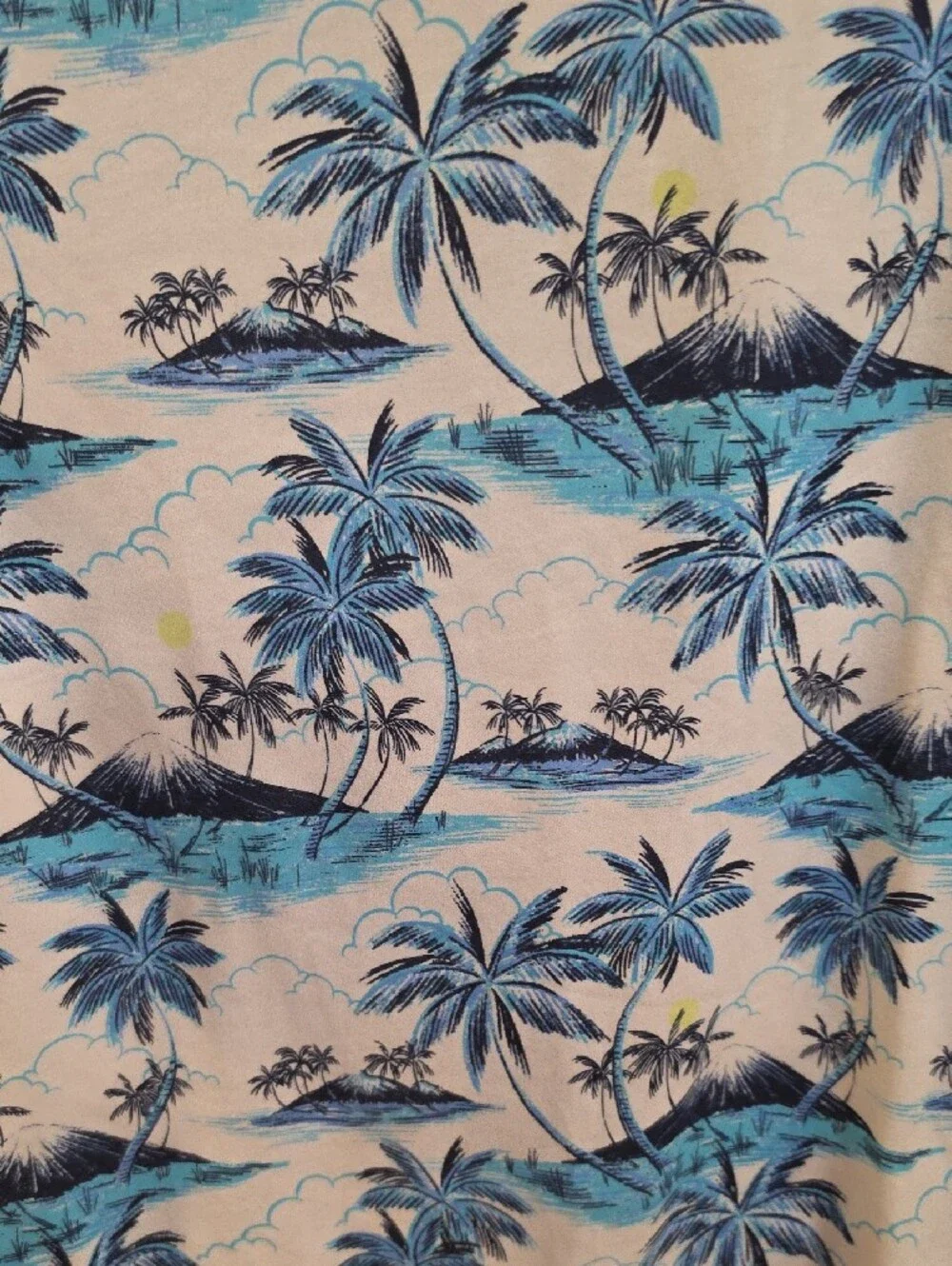 The Children's Place White & Blue Tropical Palm Tank Top